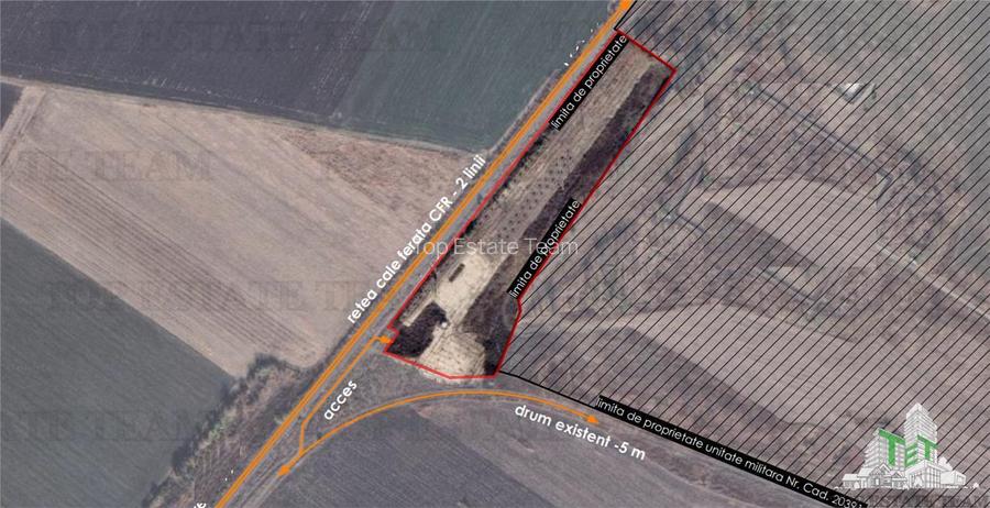 Teren si platforma betonata cu acces rapid la Autostrada Moldovei - Boboc, Buzau - 2