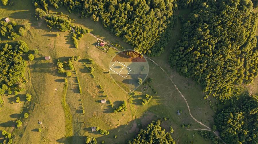 Teren intravilan|813 mp|Ciocanu, Argeș|Priveliste spectaculoasă