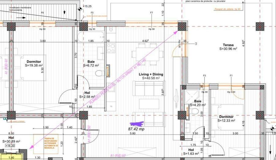 Penthouse exclusivist | Terasă 31 mp | 2 dormitoare | 2 băi | 2 parcări - 17