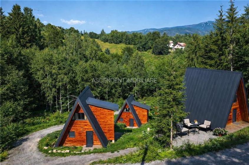 Eleganta,echipata casa A Frame,1.200 mp teren,deschidere Piatra Craiului,Moieciu - 11