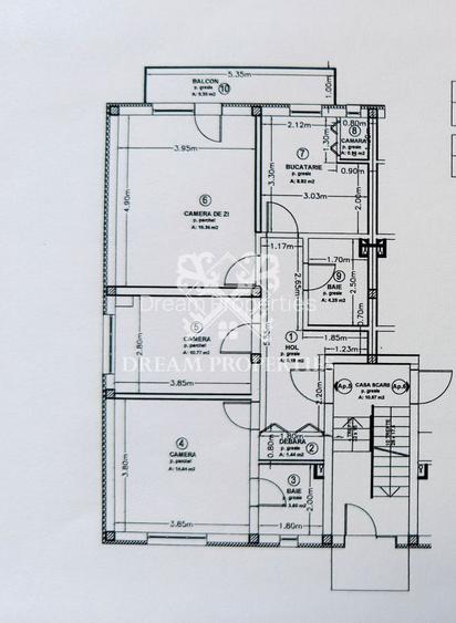 Apartament 3 camere la cheie, 2 bai, balcon, parcare, zona Sannicoara - 15