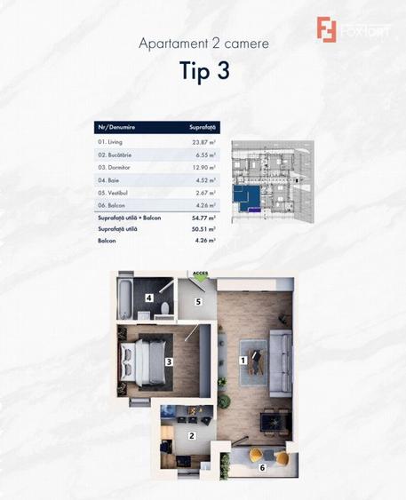 Variante apartamente 2 camere cartier nou zona Mehala - ID V4927 - 9