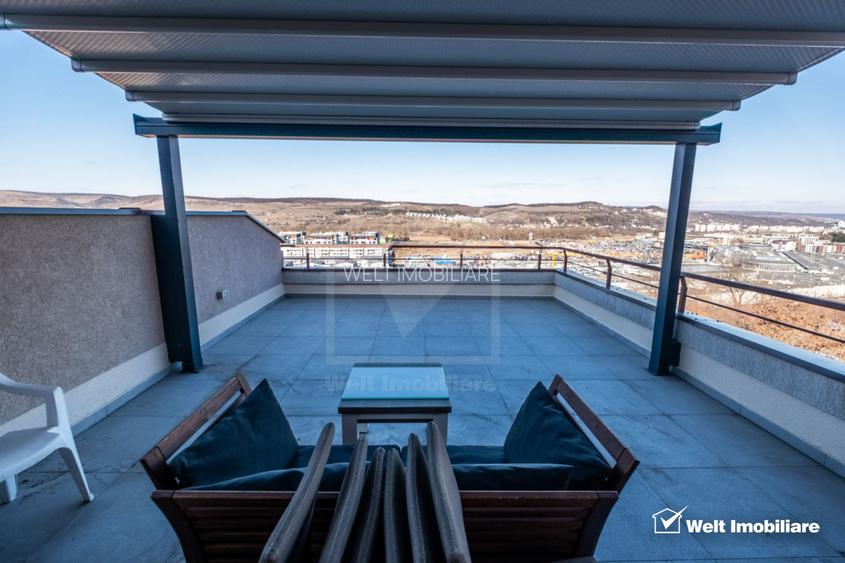 Apartament superb 2 cam. 59 mp , terasa 46 mp, balcon 7.5 mp,garaj  ,zona Vivo - 5