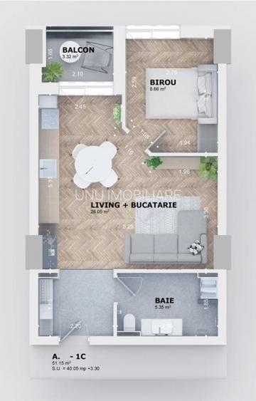 Apartament NOU - Modern 1 Camera 43mp cu dormitor - Kaufland Tatarasi - Premium - 3