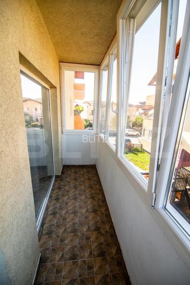 Apartament semidecomandat, 59 mp, etajul 1, balcon inchis, zona Cetatii - 7