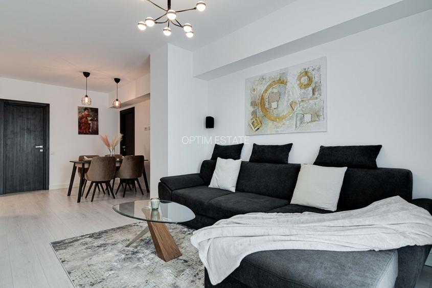 NOU! 3 camere, mobilat LUX , 2 bai , PARCARE - PIPERA - 3