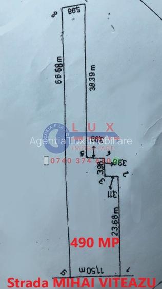 ID 7527 Teren pentru CASA TA - Strada Mihai Viteazu - 5