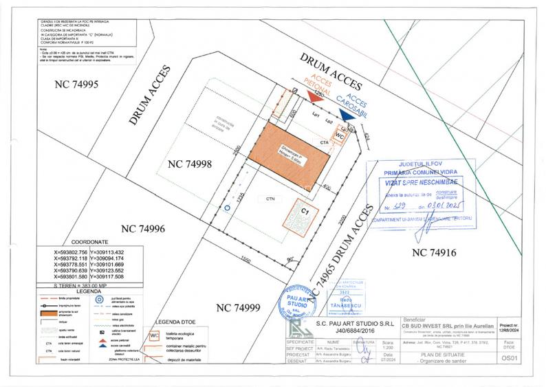 Teren Autorizatie Hala/Showroom Calea Bucuresti Berceni Vidra | #MG4E - 4