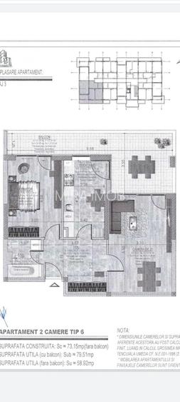 Apartament modern 3 camere – 79 mp – Complex Romco Residence –  Theodor Pallady - 6