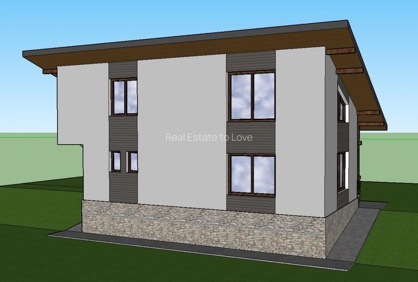 Teren in sat, cu fundație casa P+1, vedere largă, lângă rău - 4