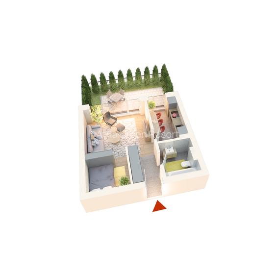 Studio 37mp utili + Gradina Proprie. Lângă ATAC by Auchan, Lacul Străulești - 1