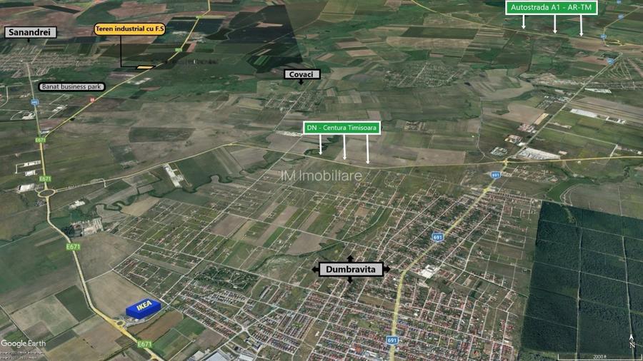Timisoara Nord - Sanandrei - Lot industrial: 4923 mp - P.U.Z. - utilitati - 5