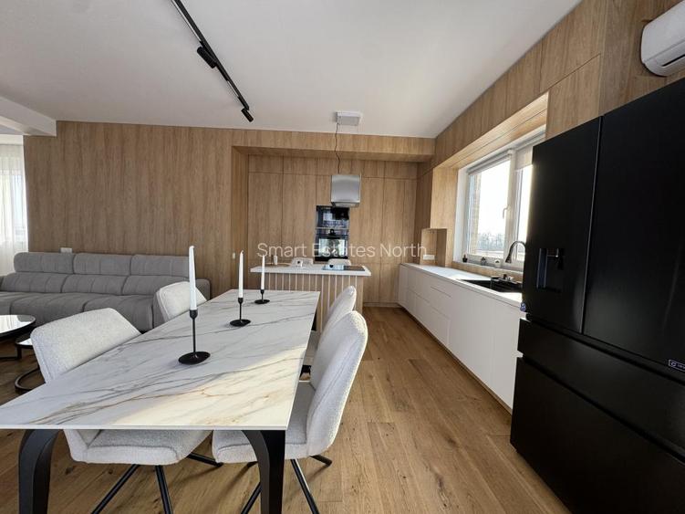 Penthouse - Duplex 4 camere de inchiriat II 217 mp II 2 locuri parcare I Pipera - 9