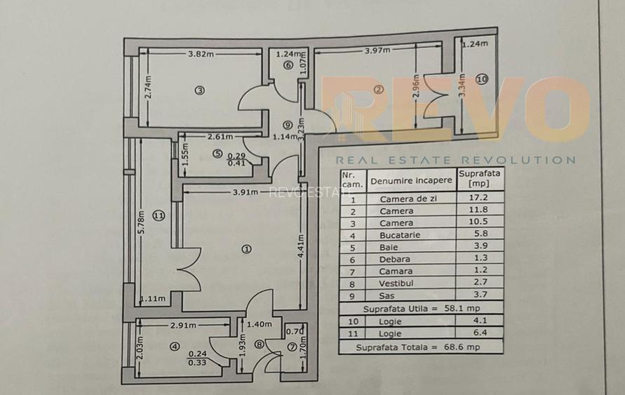 Titan – Liviu Rebreanu | 3 camere | Renovat | Bloc termoizolat | Comision 0% - 13