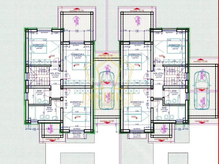 Duplex superb cu 5 camere despartit prin garaj | Dumbravita - 14