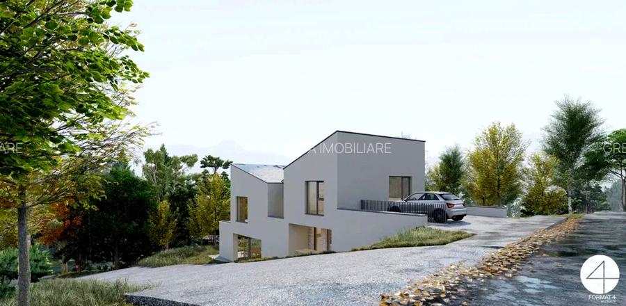 Casă modernă cu panoramă superbă, design contemporan, terase generoase, Chinteni - 3