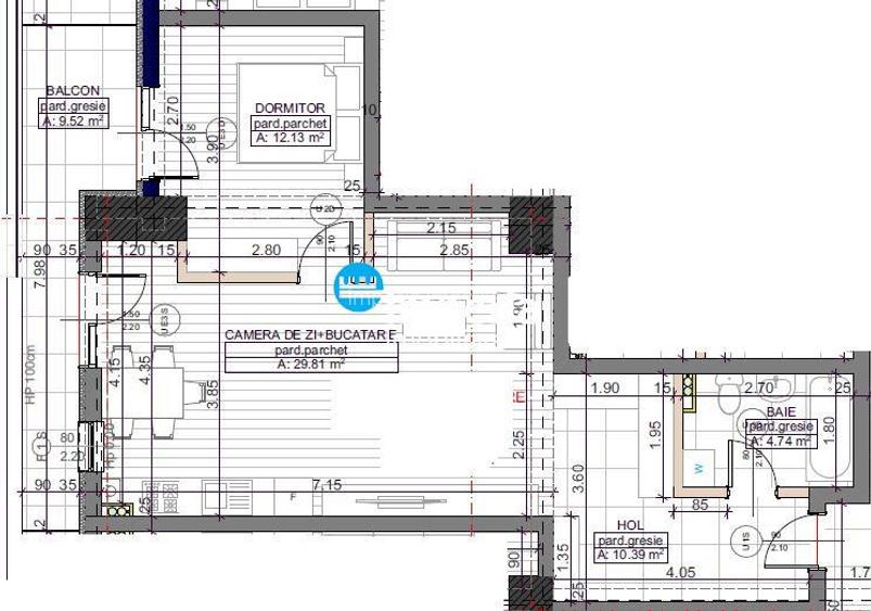 Apartament 2 camere decomandat | Moara de Vânt – Brizo | 66,5 mp - 4