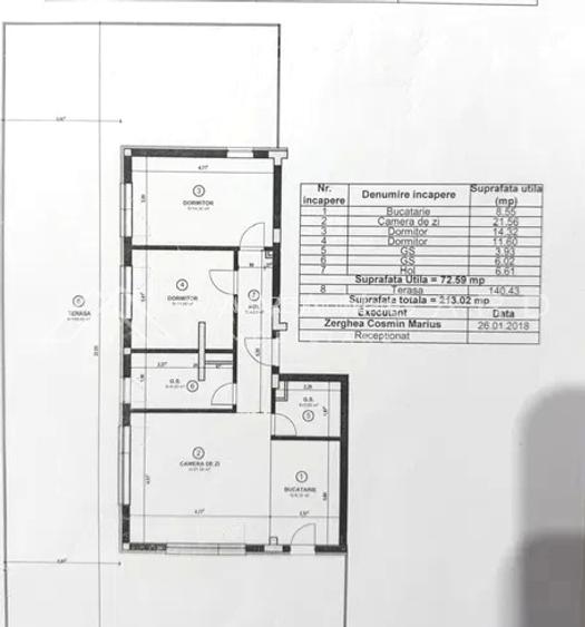 | La Inaltime: 73 mp Interior + 143 mp Terasa de Vis |  - 8