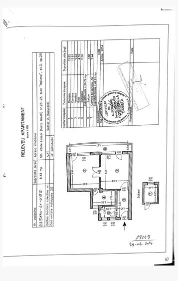 Studiou cochet pe Vasile Lascăr – ideal pentru investiție sau birou-Comision 0% - 1