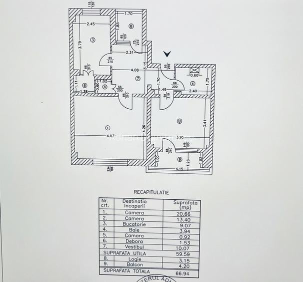Apartament spațios 2 camere,67 mp,decomandat,bloc 2001–Calea Călărași-0%comision - 2