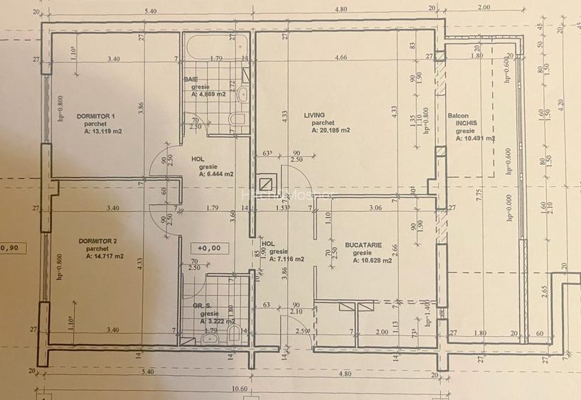 Apartament cu 3 camere decomandat-Zona Odobescu - 1