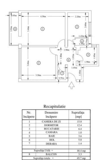 Sos Giurgiului/Drumul Gazarului,ap 2 camere,cf1,decomandat /69.900euro - 2