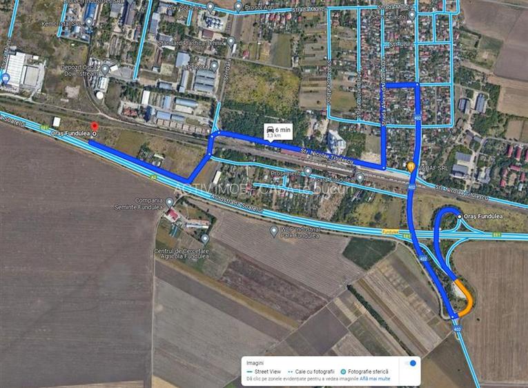 Teren 1000 mp Fundulea, deschidere Autostrada A2, ideal commercial - 6