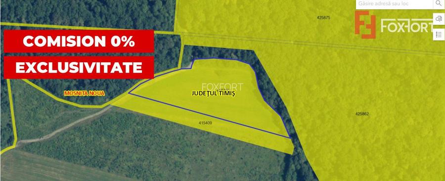 COMISION 0% Teren extravilan Mosnita in zona de Padurea Bistra - 18.600 mp! - 2