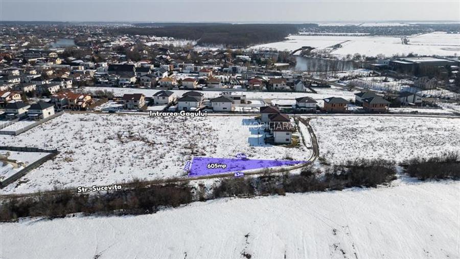 CORBEANCA - PARADISUL VERDE,TEREN  605 MP,DESCHIDERE 63 M,TOATE UTILITATILE - 4