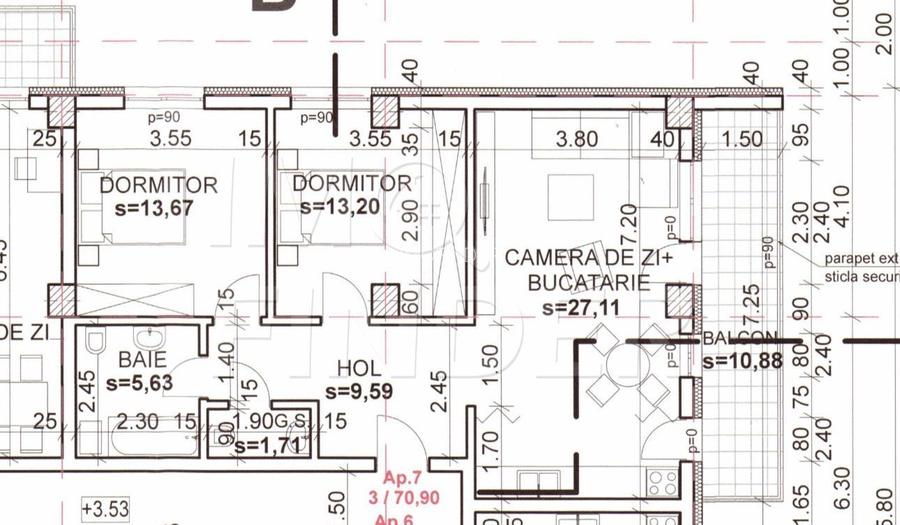 0 % Comision- Apartament 3 camere Andrei Muresanu, etajul 1 - 6