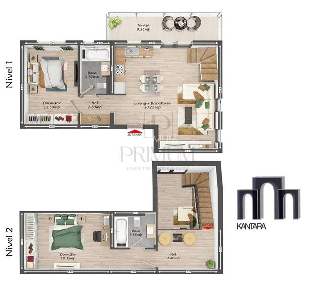 GIROC | 3 CAM | 2 NIVELE | 2 BAI | 2xPARCARE | INCALZIRE PARDOSEALA || - 9