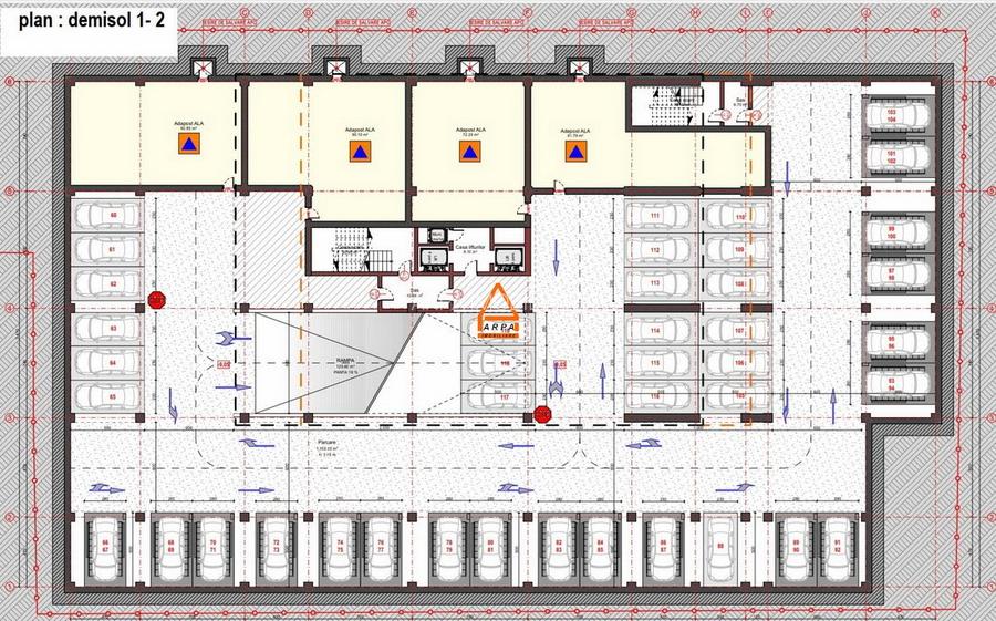Teren - 2650 mp - Apart Hotel ( 2S+P+M+11 E )  A C -  T Vladimirescu - 2