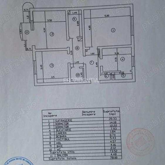 Apartament - 3 camere - decomandat - Doamna Ghica  - 10