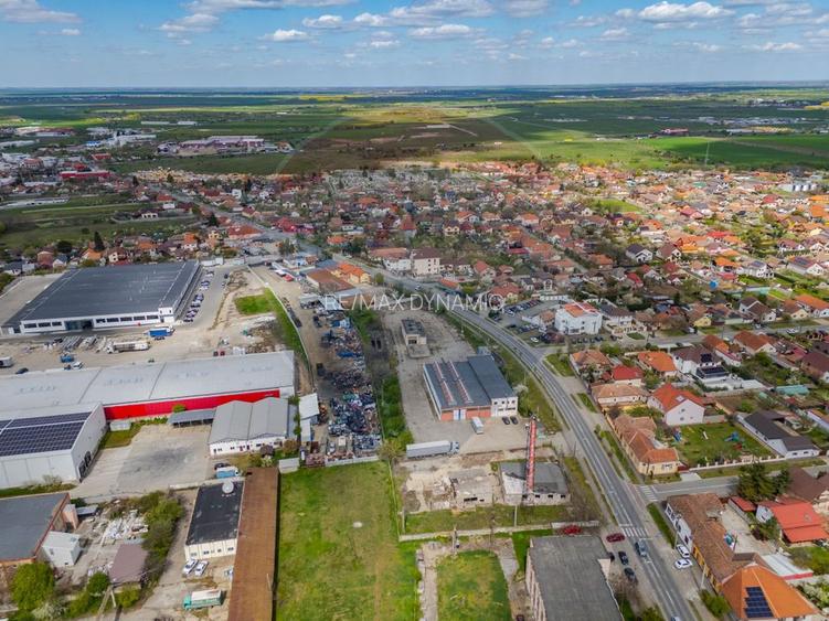 Teren 7619mp cu hala industriala/comerciala, FS - 110 ml de vanzare - 12