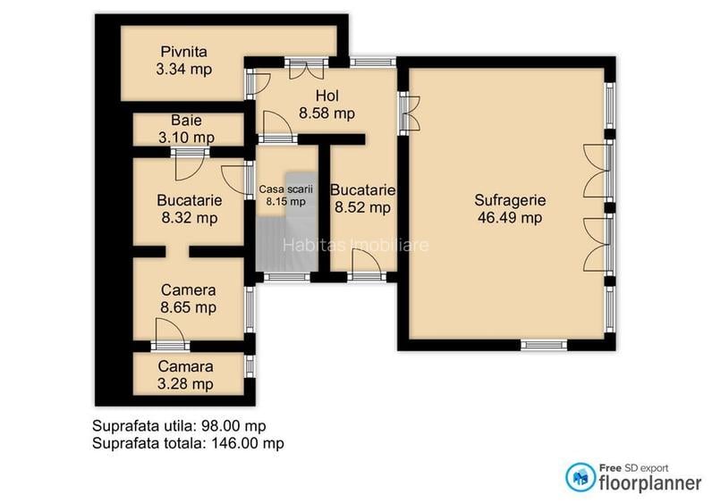 0 % comision, Casa individuala spatioasa cu teren de 539 mp, Gruia - 36