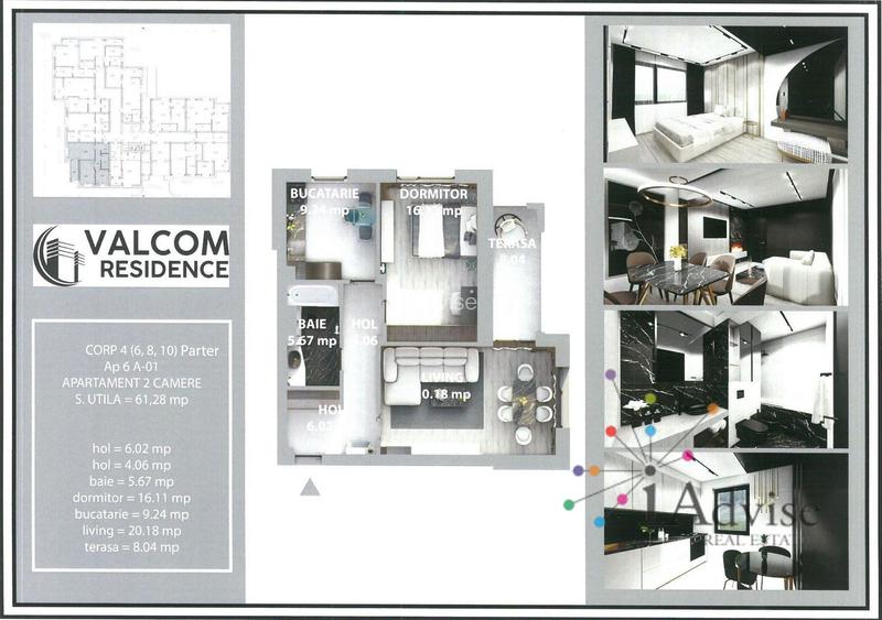 Valcom Residence Bartolomeu, 2 camere, terasa 8.06 mp, Comision 0% - 7