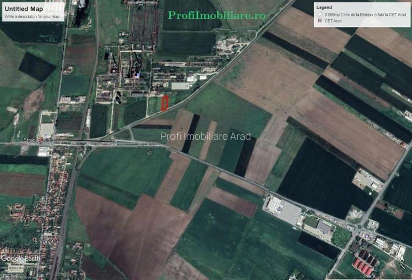 Teren construibil 3.500 mp cu acces din sosea spre Retim fost Polaris Arad - 3