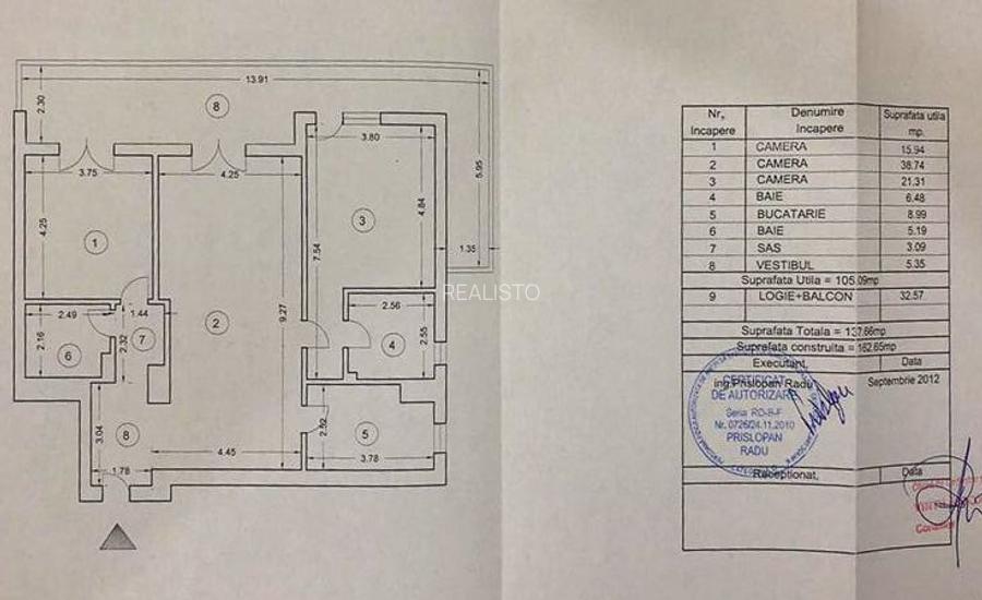 Apartament 3 camere de lux | 162 mp | Mobilat și utilat | Erou Iancu Nicolae - 33