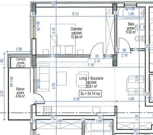 Apartament finisat, incalzire in pardoseala, lift, acces restrictionat - 10