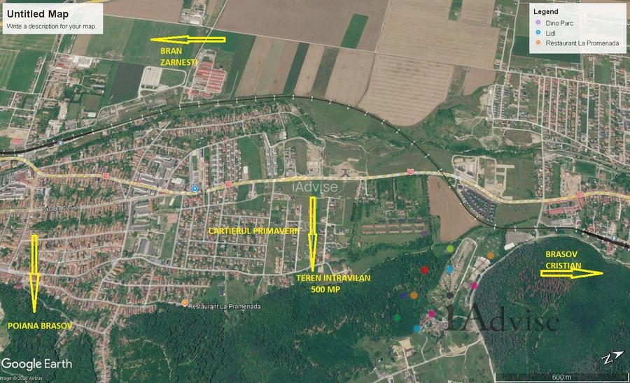 Teren intravilan Rasnov Primaverii cu proiect AC si utilitati trase