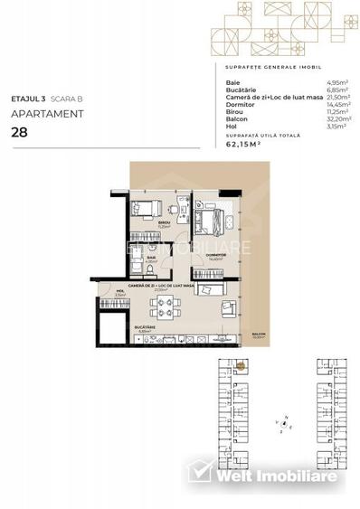 Apartament 3 camere, zona Garii, imobil de lux cu Mall la primele etaje ! - 4