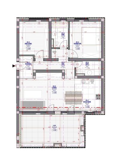 Comision 0-Apartament 3 camere - 135000 euro, TVA si parcare incluse! - 1