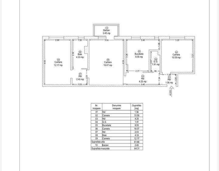 Vand apartament 3 cam/Complexul Studentesc - 12