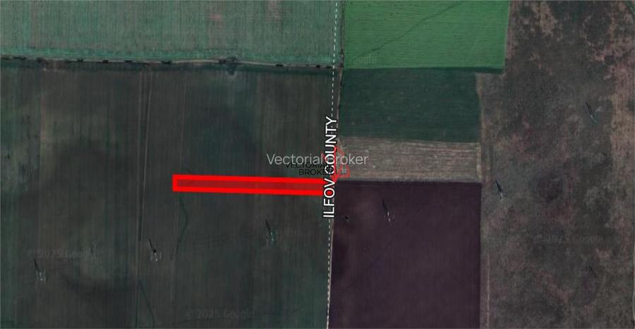 Teren extravilan 12.167 mp – Branesti, Ilfov – deschidere 27 m - 3