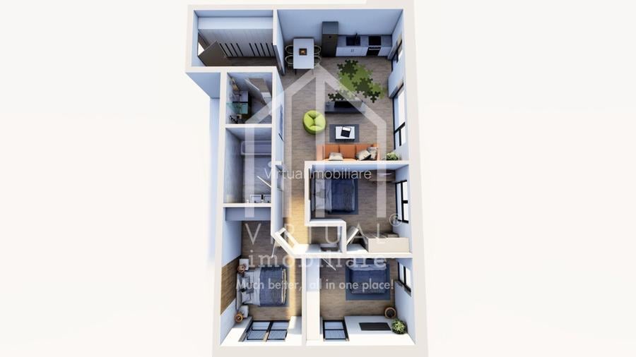 Apartament cu 4 camere, 95mp utili, balcon 5mp, la cheie, Arhitectilor - 12