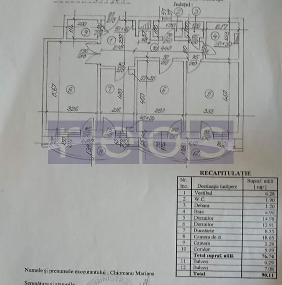 VANZARE APARTAMENT 3 CAMERE RENOVAT DECOMANDAT 90MP UNIRII RADU VODA - 17