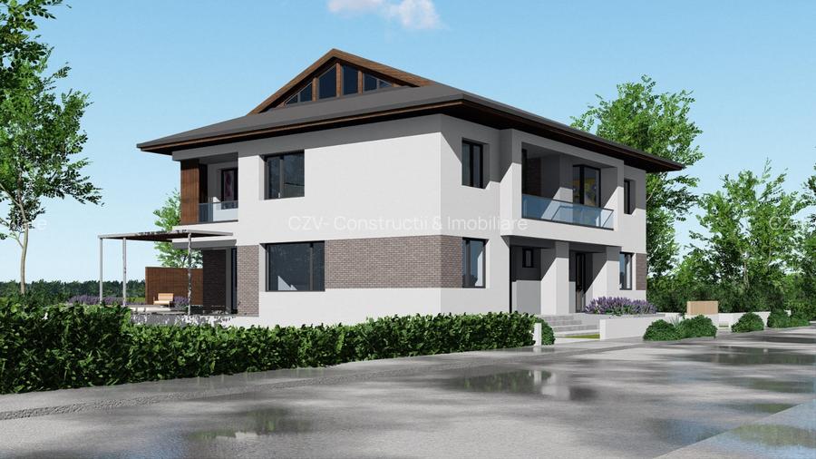 Proiect imobiliar : Duplex modern cu dormitor la parter si mansarda locuibila - 3
