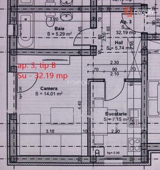 Comision 0% Apartament cu 1 camera  in GIROC - ID V54 - 6