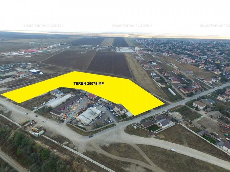 Cumpana teren de inchiriat cu platforma betonata