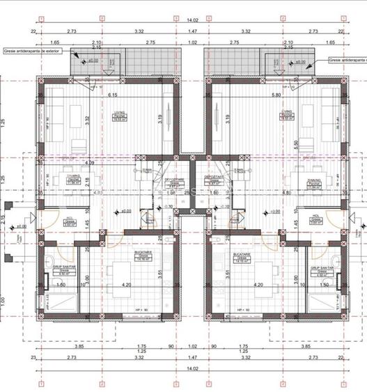 AX1187 Mosnita Noua, 1/2 Duplex Despartit Prin Camera Tehnica - 3